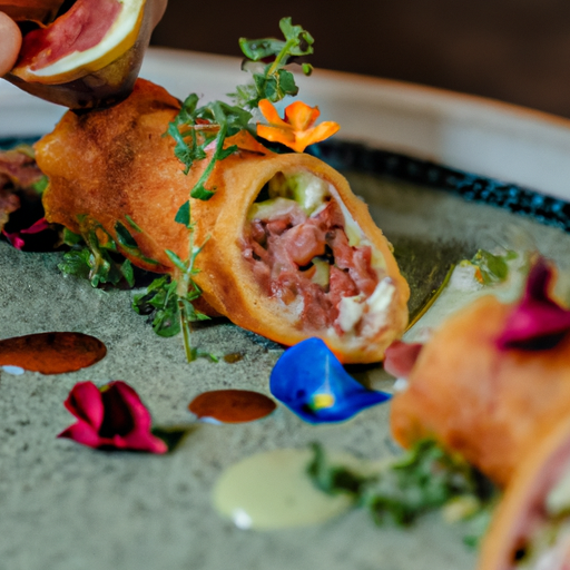 Cannellonis croustillants au canard confit et aux figues