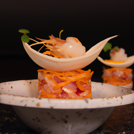 Pâtes fraîches à la crème de citron et crevettes croustillantes