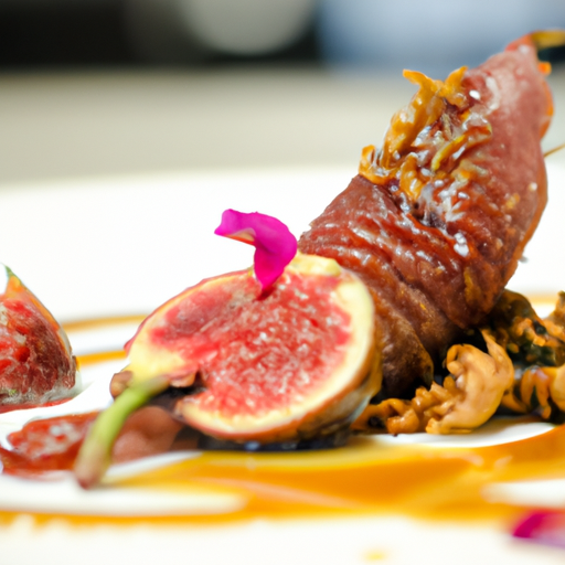 Magret de canard croustillant aux figues et au miel