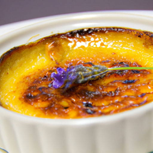 Crème brûlée à la lavande et au miel