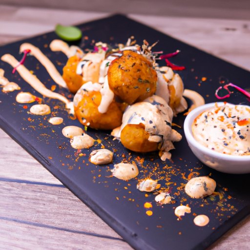 Boulettes de poulet sauce crémeuse au satay