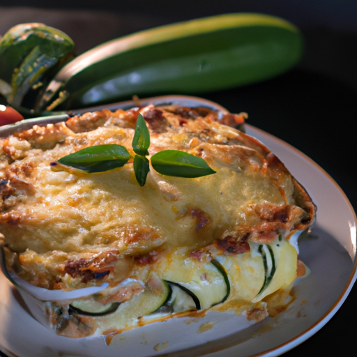 Moussaka de courgettes au fromage de chèvre