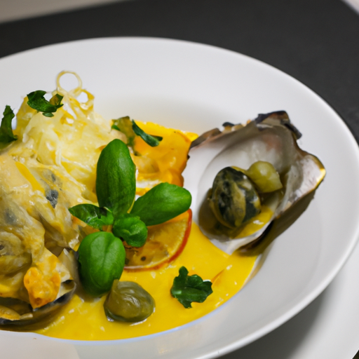Cassolette de lotte aux agrumes et fenouil confit