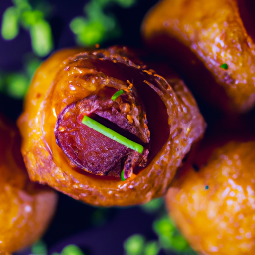 Bouchées de patate douce au chorizo croustillant