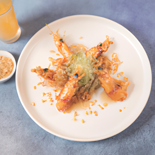 Crevettes croustillantes au miel et sésame