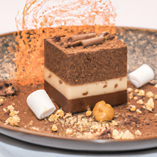 Carrés moelleux au chocolat et aux noisettes caramélisées
