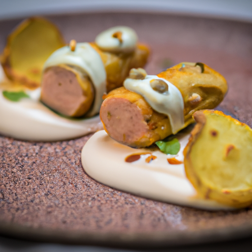Roulés de patate douce au chèvre et aux noix