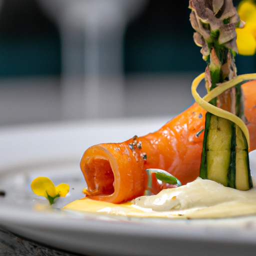 Roulé de saumon surprise aux asperges