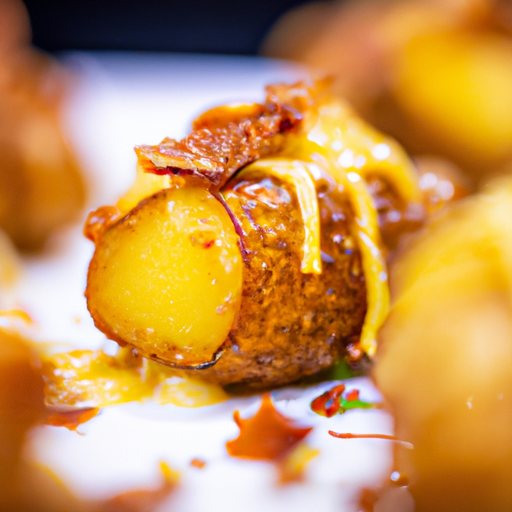 Bouchées croustillantes de patate douce au chorizo et fromage