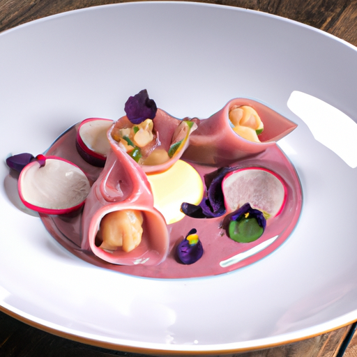 Raviolis de betteraves farcis aux noix