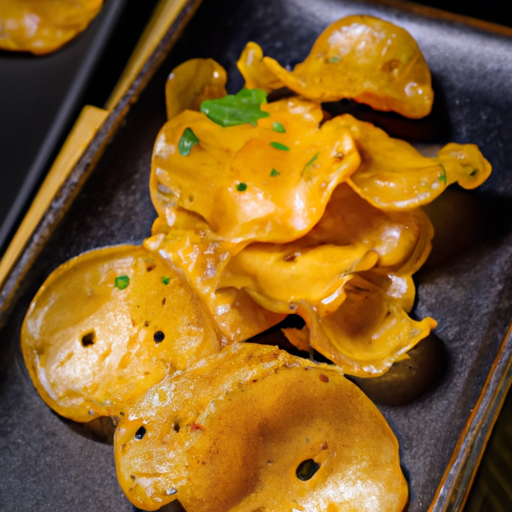 Croustillants de patate douce aux épices exotiques