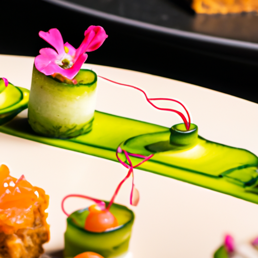 Roulés de saumon fumé et mousse de concombre