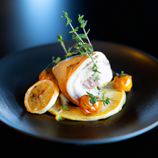 Poulet croustillant au citron et romarin