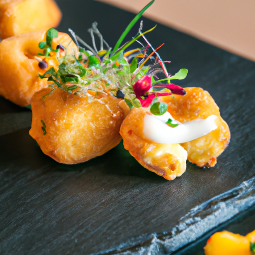 Bouchées croustillantes de patate douce au fromage de chèvre