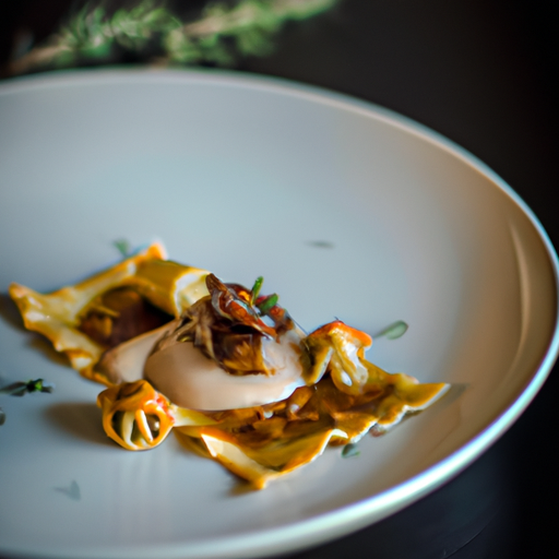 Raviolis croustillants au confit de canard et figues