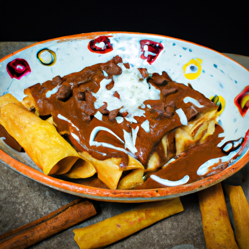 Enchiladas de boeuf épicé au chocolat