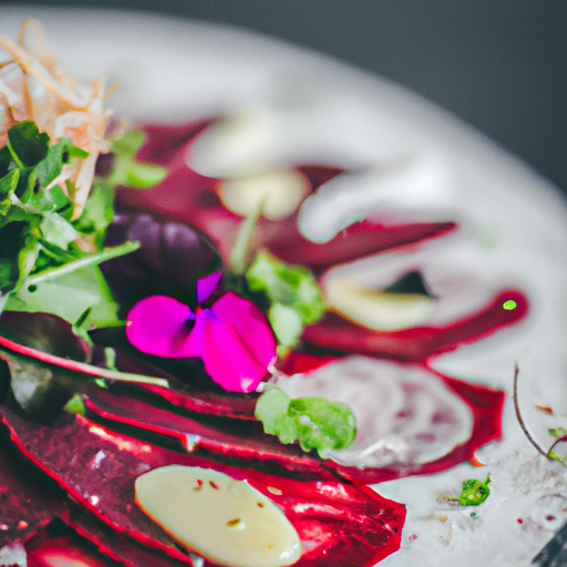 Carpaccio de betteraves acidulé