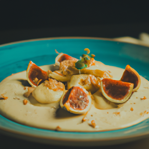 Raviolis croustillants au fromage de chèvre et figues