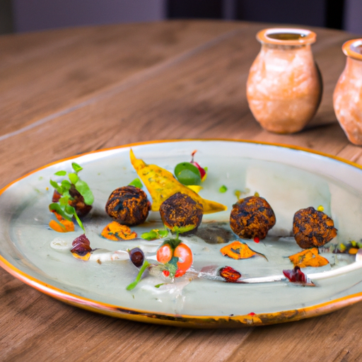 Boulettes de lentilles corail aux épices et sauce coco-coriandre