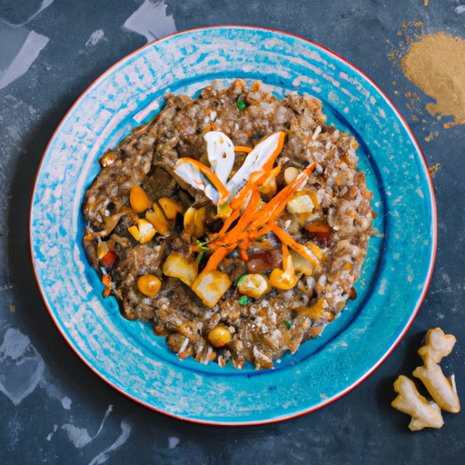 Bol de riz sauté aux légumes croquants et sauce cacahuète