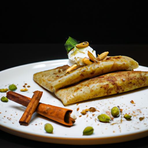 Crêpes indiennes à la noix de coco et cardamome