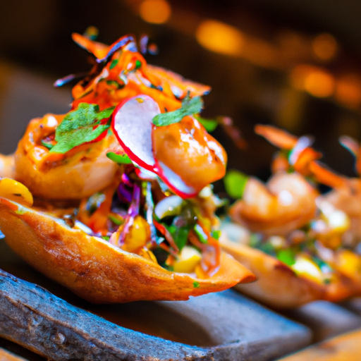Tostadas de crevettes croustillantes