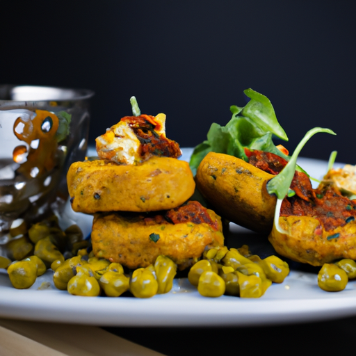 Galettes de pois chiches aux carottes et aux épices
