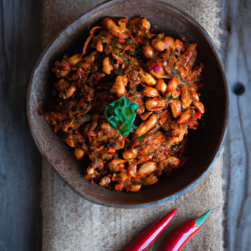 Chili végétarien épicé aux trois haricots