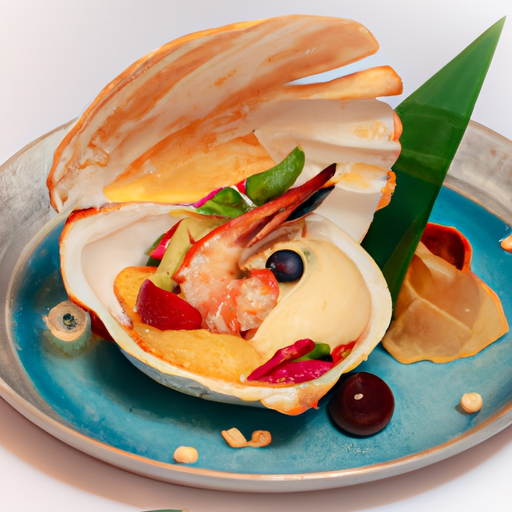 Pastilla aux fruits de mer et amandes