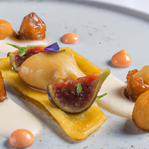 Ravioles croustillantes aux figues et au brie fondant