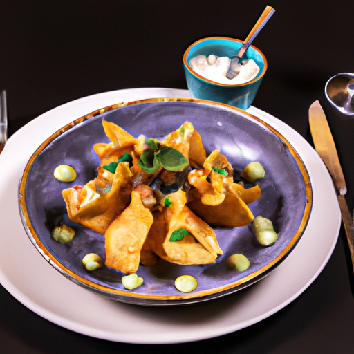 Raviolis croustillants aux quatre fromages