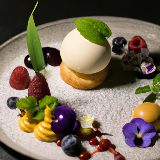 Dôme glacé aux fruits exotiques