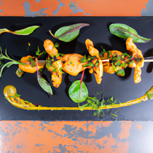 Brochettes de poulet à la mangue et à la coriandre