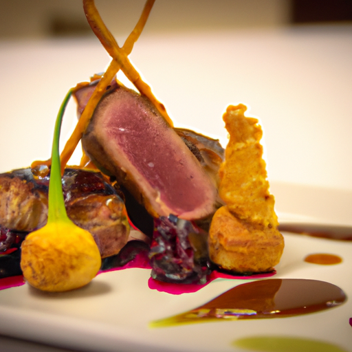Magret de canard aux cerises et au miel