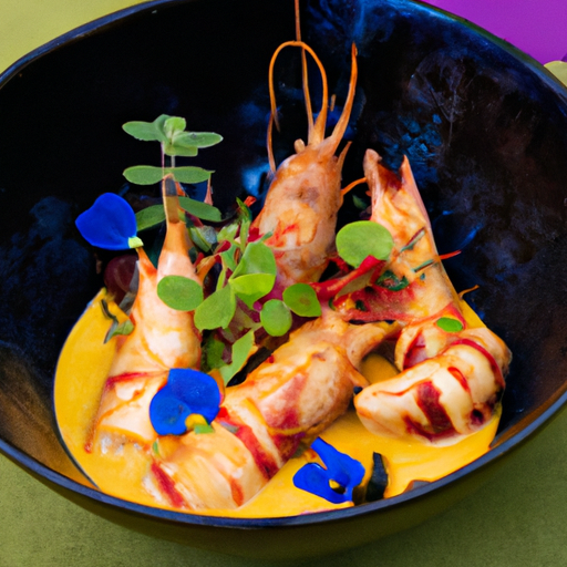 Curry de crevettes aux fruits de la passion