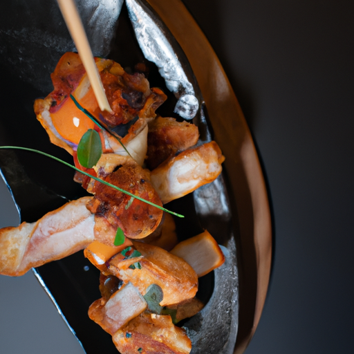 Brochettes de poulet croustillant aux noix de cajou