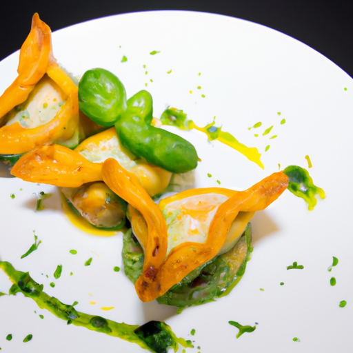 Raviolis croustillants à la crevette et au basilic