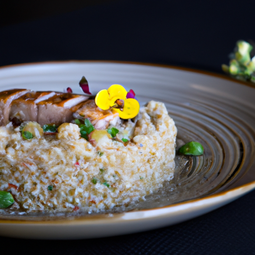 Risotto de quinoa aux asperges grillées