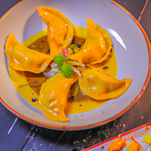 Ravioles croustillantes de crevettes au curry