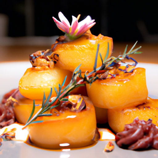 Bouchées de patate douce caramelisées aux noix de pécan
