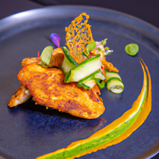 Poulet croustillant au yaourt et aux épices indiennes