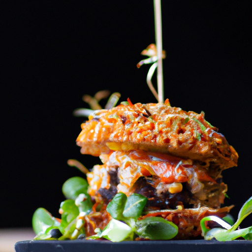 Burger de crabe croustillant aux agrumes