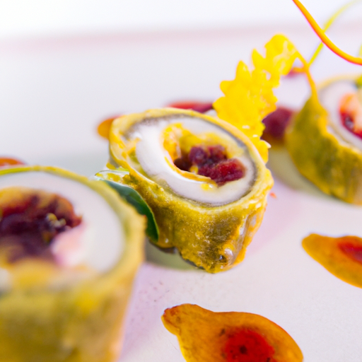 Rouleaux de printemps exotiques aux fruits de la passion