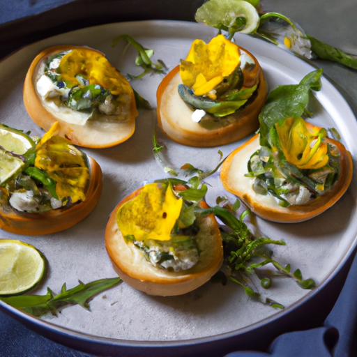 Crostini de courgettes et ricotta au citron