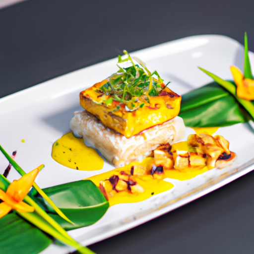 Riz sauté à la mangue et tofu croustillant
