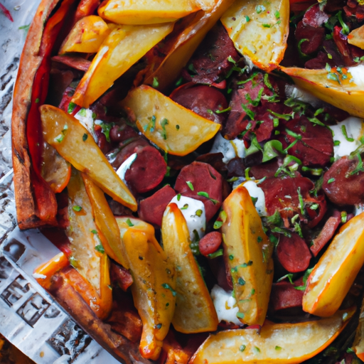 Galette croustillante de patates douces au chorizo