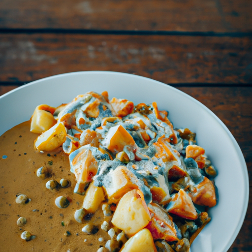 Curry de patates douces et pois chiches au lait de coco