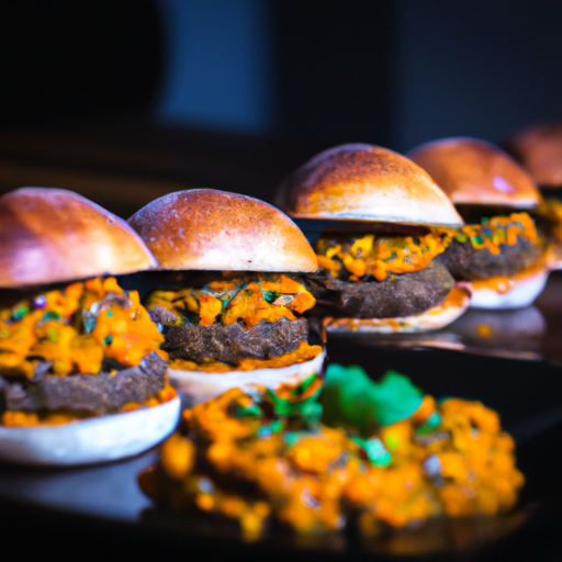 Burgers de lentilles aux épices et chutney de mangue