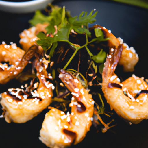 Crevettes croustillantes au sésame et sauce sucrée-salée