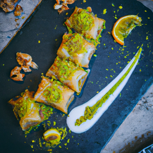 Baklava à la pistache et à la fleur d'oranger